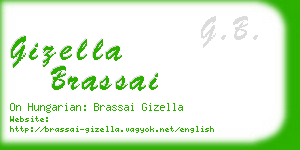 gizella brassai business card